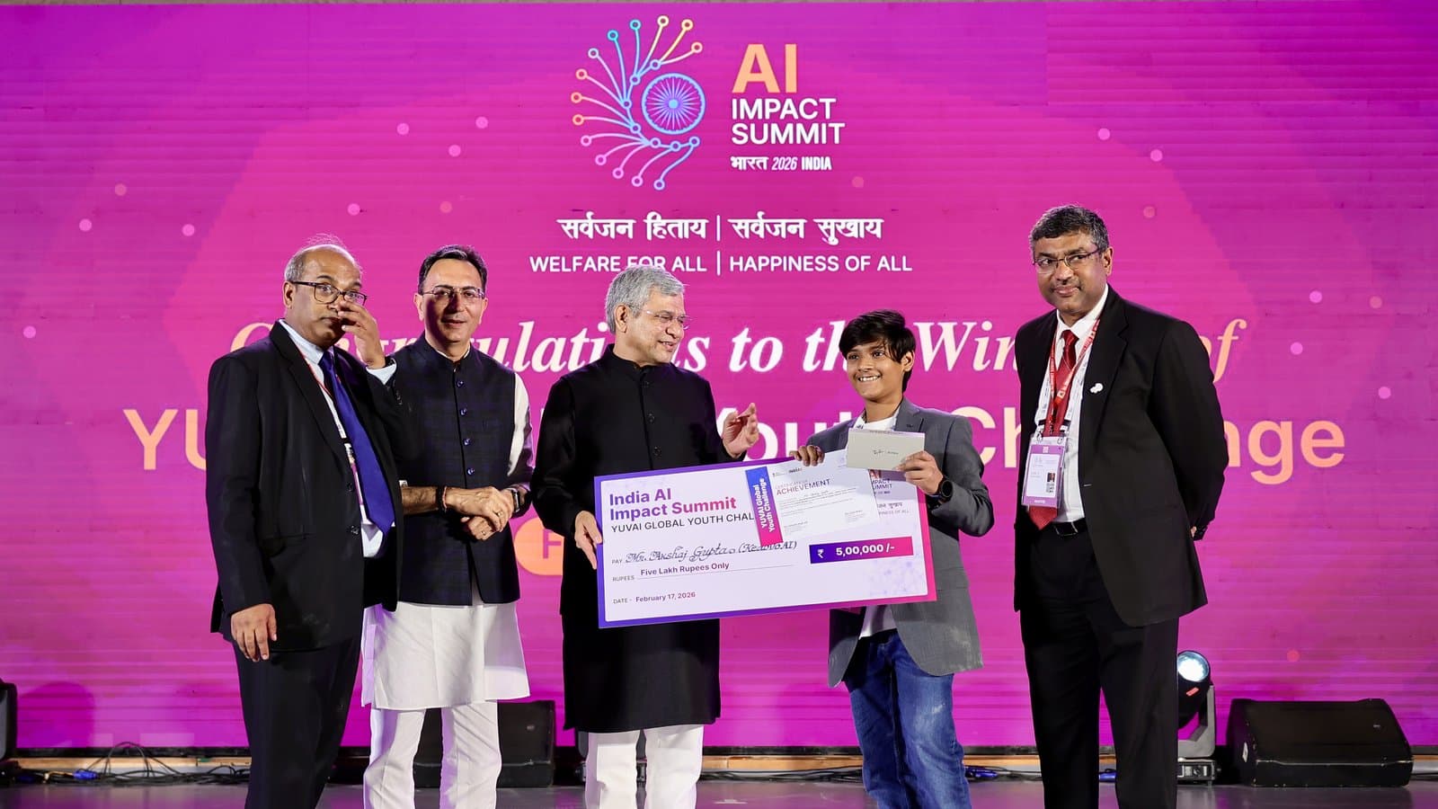 Kedovo AI receiving the Special Recognition Prize at the India AI Impact Summit 2026